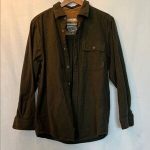 Legendary Whitetails Men's Casual Button Down Shirt - Dark Olive